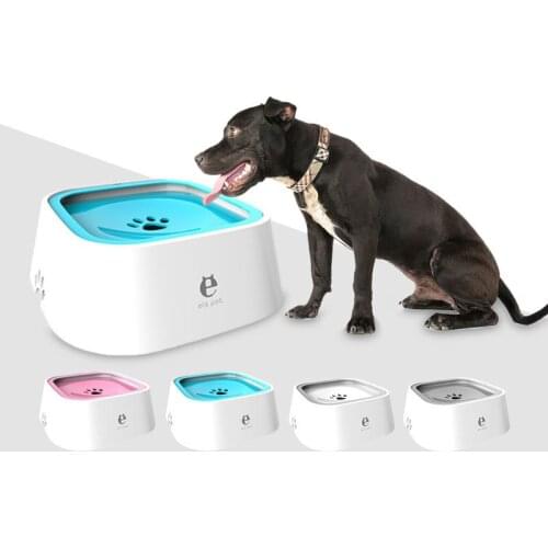 1.5l Floating Dog Drinking Bowl Non-Sprinkling Cat Mouth Bowl Without Sprinkling Water Dispenser Abs Plastic Dog Bowl
