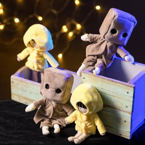 30cm Little Nightmares Plush Toy Adventure Game Cartoon Cute Mono Six Stuffed Dolls Toys for Girls Kids Fans Collection