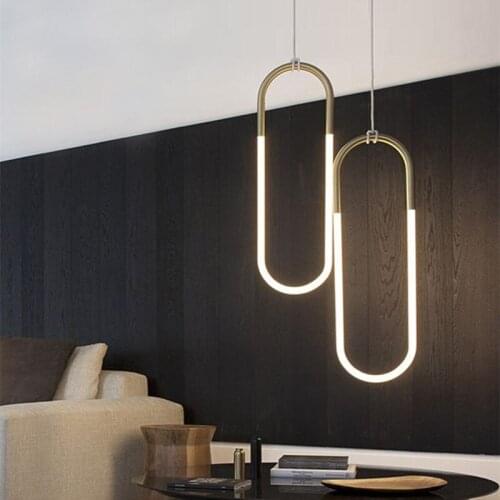 Modern Minimalism Pendant Lights Tube Pure Copper For Kitchen Living Room Bedroom Hanging Lights Nordic Decorative Home Led Lamp
