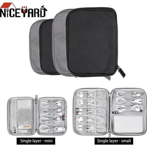 Digital Storage Bag Electronics Accessories Organizer For USB Data Cable Earphone Wire pen Power bank Travel Kit Case Pouch