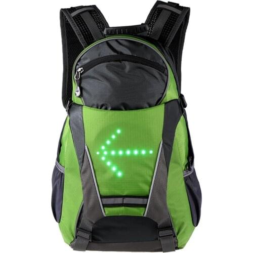 Outdoor Safety Night Riding Climbing Hiking Cycling Backpack 18L Bicycle Backpack LED Turn Signal Light Reflective Cycling Bag