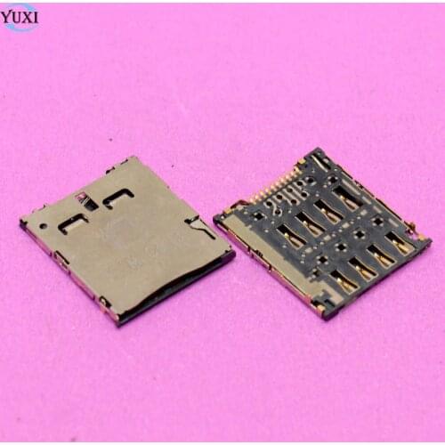 YuXi 2pcs Sim Card Reader Holder slot socket connector for ASUS K004 Memo Pad 7 ME170 ME170C K012 for Samsung C101 I8730