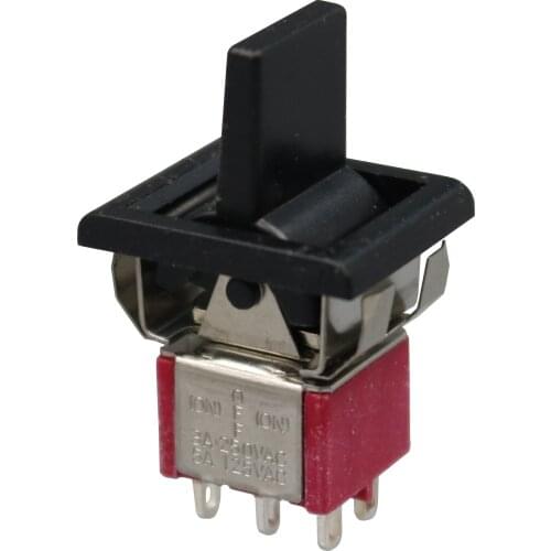 2Pcs R8018A SH (ON)-OFF-(ON) Momentary 3Position 6Pin DPDT Mini Toggle Switch