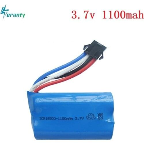 3.7V 1100mAh 18500 15c Lipo battery For UDI 001 UDI001 for HQ HuanQi 960 2.4G remote control boat speedboat 3.7v RC LIPO battery