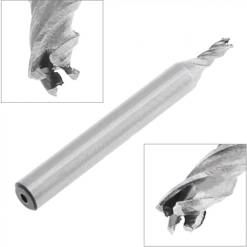 3mm 4 Flute HSS & Aluminum End Mill Cutter with Super Hard Straight Shank for CNC Mold Processing Slotting