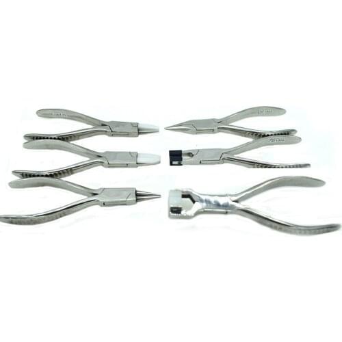 6pcs Stainless Steel Jewelry Pliers Needle Nose Plier Jewelry Making Hand Tool
