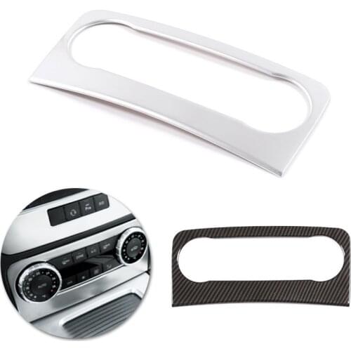 For Mercedes Benz GLK X204 2013 2014 2015 Car Accessories Center Control Air Condition Vent Outlet Frame Cover ABS Chrome Decor