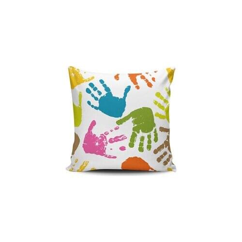 Belnido Home Premium Colorful Hands Themed Pillow decorate Case KRB1063