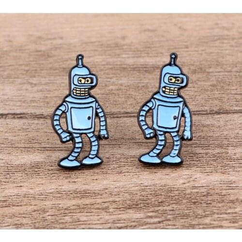 BG1385 2021 New Cartoon Anime Cute Stainless Steel Earrings Stud Earrings for Women Girls Party Gifts Anime Jewelry