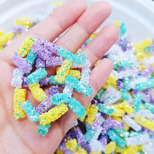 Color Hose Sequins Slime Supplies DIY Glue For Slime Accessories Filler Kids Lizun Toys Polymer Clay Charms For Slime Additives