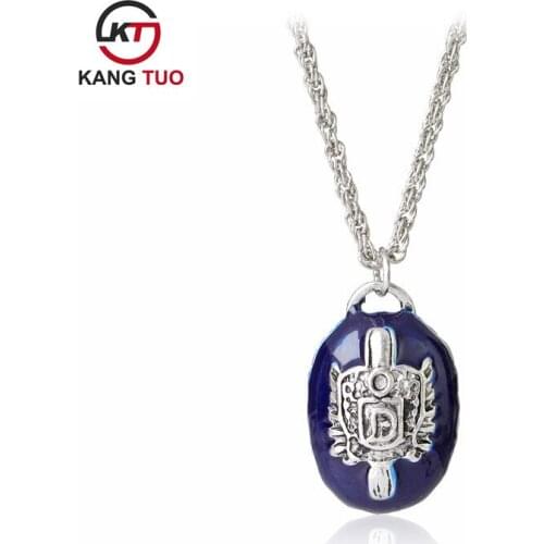 Euro-American Movie Vamp Diaries Damon Pendant Necklace With "D" Logo Fashion Chain Jewelry