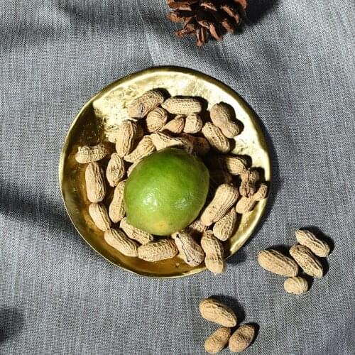 European Brass Storage Trays Simplicity Living Room Desktop Candy Organizer Bedroom Jewelry Organizer Home Decoration Modern