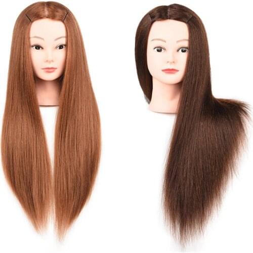 Manikin Head Doll Head Hair Styling Display for Cutting Braiding Practice Makeup Exercises Hair Curling Winding