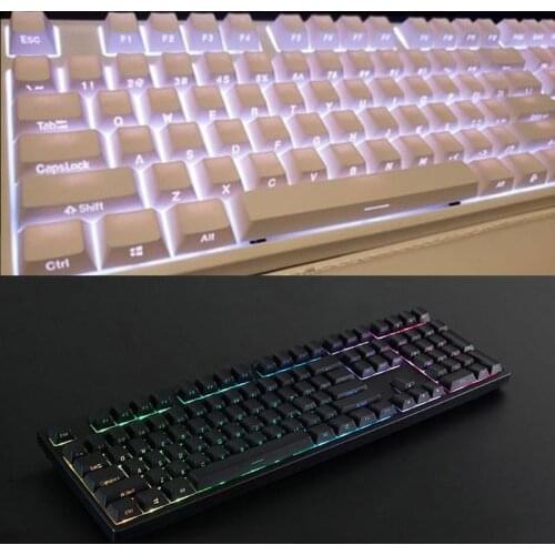 108 PBT Double Shot Side-lit Side Backlit Keycaps Cherry Profile Keyboard Keycap