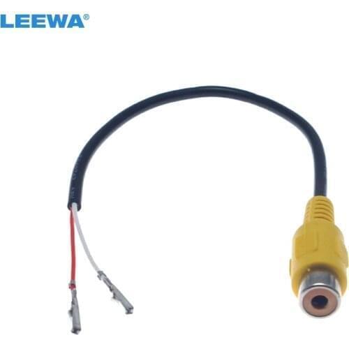 LEEWA RCA Female Connector With Wire Crimp 2-Pin Terminal For DIY Installation #CA6329