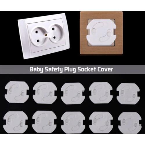 Hot selling 10pcs EU Power Socket Electrical Outlet Baby Safety Guard Protection Anti Electric Shock Plugs Protector Cover