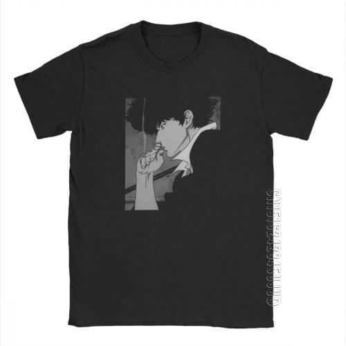 You're Gonna Carry That Weight Cowboy Bebop T Shirt Men 100% Cotton T-Shirt Anime Spike Jet Faye Tee Shirt Camisetas Tops O Neck