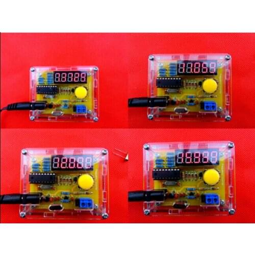 DIY kits 1Hz to 50MHz Crystal Oscillator Frequency Counter Meter Digital LED PIC with case