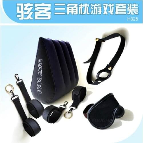 TOUGHAGE 7Pcs/Set Inflatable Sex Position Pillow sex toys for couples Bdsm Bondage Sex Handcuffs Patch Adult Games TG038-H325