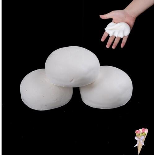 9CM Novelty White Dough Bun Bread Artificial Soft Slow Rising Squishy Stress Release Toy