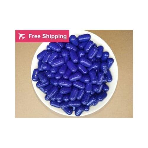 1000pcs/lot size00# Stout fatty gelatin empty vacant safety capsule round fat gelatin capsules seperated or joined(dark blue)