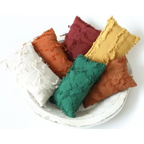 2021 Newborn Photography Props Accessories Floral Pillows Posing Beding Baby Boy & Girl Photo Shoot Studio Basket Filled Beanbag