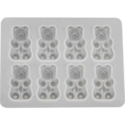 Cute Bear Sugar Silicone Mould Crystal Resin Epoxy Molds Jewelry Pendant Art DIY Craft Decorations Tools
