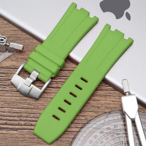 Silicone strap, AP rubber strap, Royal Oak silicone watch strap, men and women watches accessories 28mm, package postage