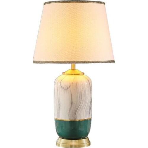 Modern Luxurious Ceramic Dimmer Table Lamp for Foyer Bedroom Parlor Simple Fashion Porcelain Desk Reading Light H 70cm 2554