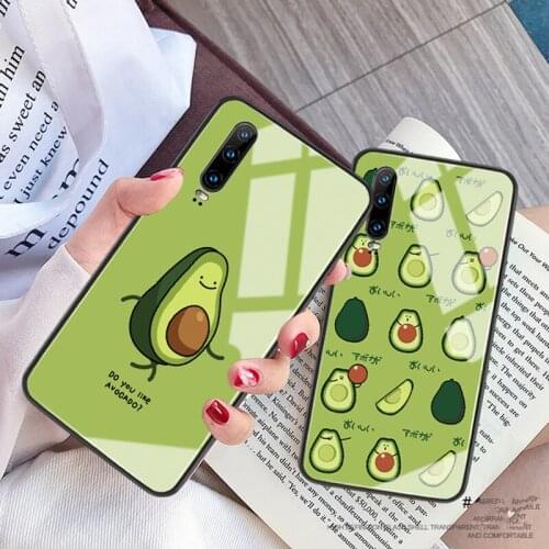 BONVAN Glass Case For Xiaomi Mi 10 10t Lite 11 Pro Ultra Hard Cover For Xiaomi Mi 10s 11i Avocado Couqe Capa