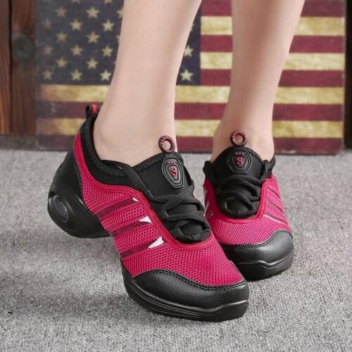 Womens Vulcanize Shoes Women Casual Breathable Sports Shoes 42 Soft Sole Dance Sneakers Practice Shoes Modern Dance Jazz Shoes