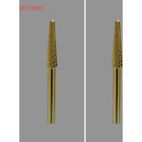 Gold Small Cone Bit - HIVISOIN Carbide Nail Drill Bit - F (60090090)