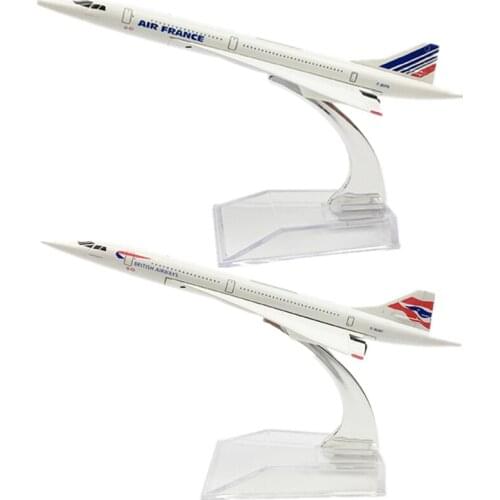 1:400 Scale 15CM Concorde Air France British Airways Plane Model Metal Diecast Aircraft With stand Airplane Supersonic Airliner