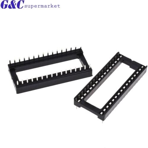 10PCS Narrow DIP IC Socket Adaptor PCB Solder Type DIP Socket Kit DIP6 DIP8 DIP14 DIP16 DIP18 DIP20 DIP24 DIP28 DIP32 DIP40 DIY