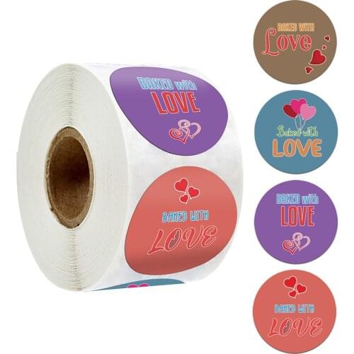 100-500 Pcs Wedding Stickers Handmade Love Stickers Baking Thank You Label Gift Sealing Stickers Stationery Stickers