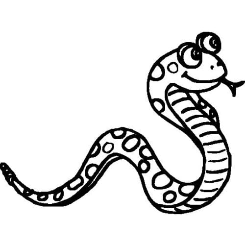 14.5CM*10.8CM Cute nd Charming Spotted Snake Dazzling Caricature Vinyl Decal Original Car Sticker Black/Silver C19-1127