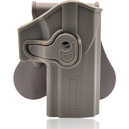 Amomax 2019 Adjustable Hunting Tactical Holster for Sig Sauer P320 Outdoor Shooting Airsoft Accessories- Right-handed Tan