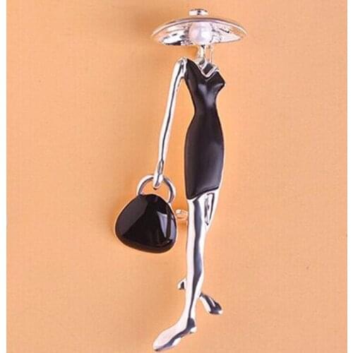 12pcs/lot Wholesale Enamel Red Girls Brooches Jewelry cartoon Pin Broches Bouquet Bag Ladies Brooch Pins Hats Scarf Accessories