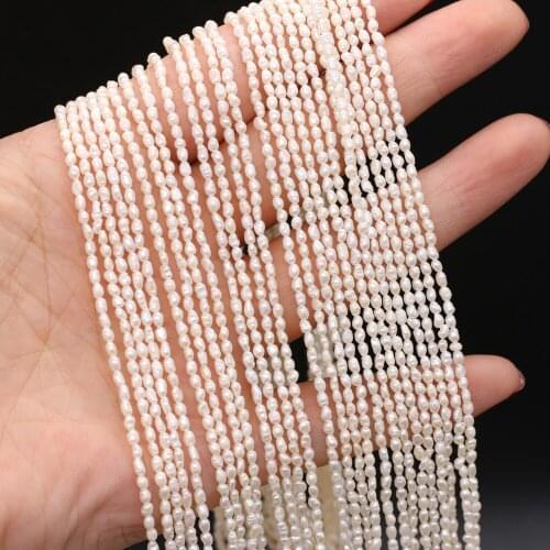 1.8-2mm Top Quality Natural Freshwater Pearl Beads Small Loose Bead for Fashion Jewelry Making Necklace Bracelet Accessories