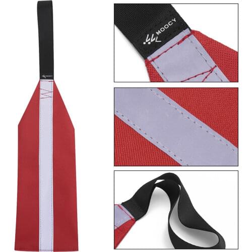 Red Safety Flag Kayak Canoe Towing Warning Flag Fishing Boat Accessories