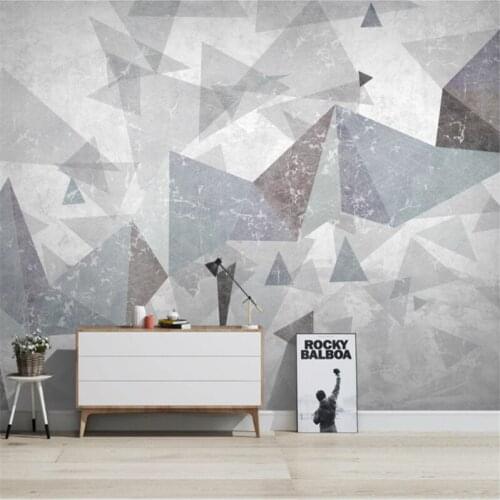 Custom Mural Wallpaper Modern Minimalist Abstract Three-Dimensional Geometric TV Background Wall Painting