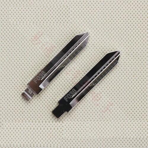 NO.19 Engraved Line Key for Ford FO38 2 in 1 LiShi scale shearing teeth blank car key (10pcs)