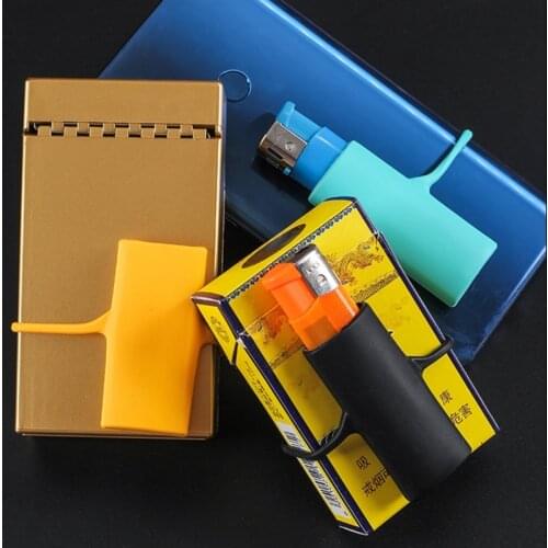 Pinkycolor Silicone Lighter Case Protector Safe Storage Surround Sleeve Cigarette Accessories Lighter Protection Sleeve