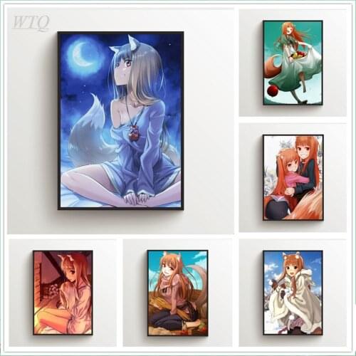 Spice and Wolf Holo Horoanime Posters Wall Poster Canvas Painting Posters and Prints Wall Decor Wall Art Picture Home Decor