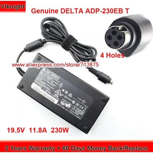 Genuine Delta ADP-230EB T AC Adapter 19.5V 11.8A 230W Charger for CLEVO D700T NP9752 P750ZM Laptop Power Supply