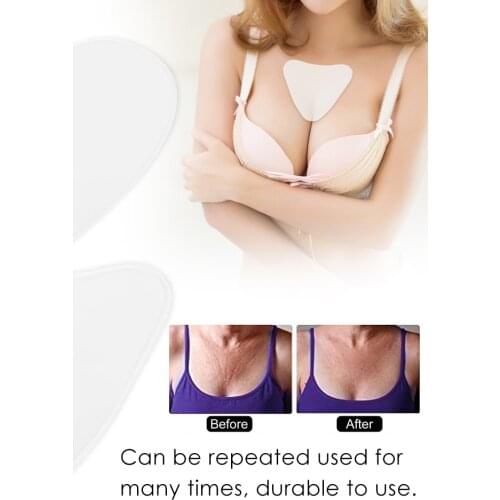 Anti-Wrinkle Silicone Chest Pad Invisible Decollete Bra Care Reusable Pads Skin Care Anti Aging Breast Lifting Chest Patch Flesh