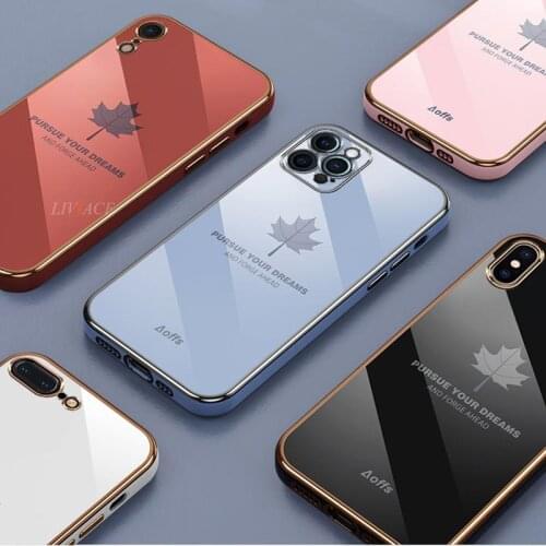 Square Plating Silicone Phone Case For iPhone 12 Pro Max Mini 11 11 Pro Max X XR Xs Max SE 2020 7 8 6 6s Plus Mirror Cube Cover