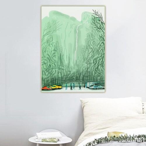 Citon David Hockney《Yosemite National Park.Untitled.No.13》Canvas Oil Painting Art Picture Wall Background Decor Home Decoration