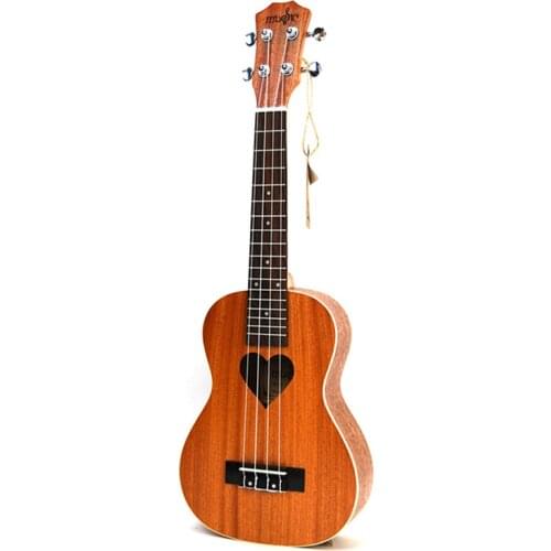 SevenAngel 21' Ukulele Soprano Four Strings Hawaii Mini Guitar ukelele Acoustic guitar Heart pattern Guitarra Chitarra