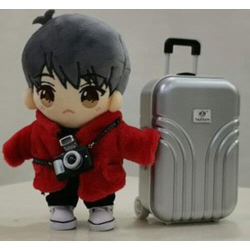 1/6 BJD 20cm doll scene accessory doll trolley case suitcase draw-bar box